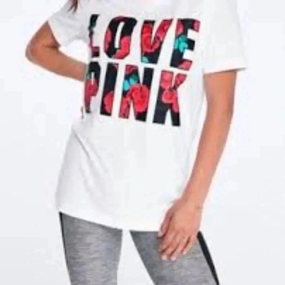 Pink Victoria’s Secret floral top‎ size Small - Picture 1 of 6